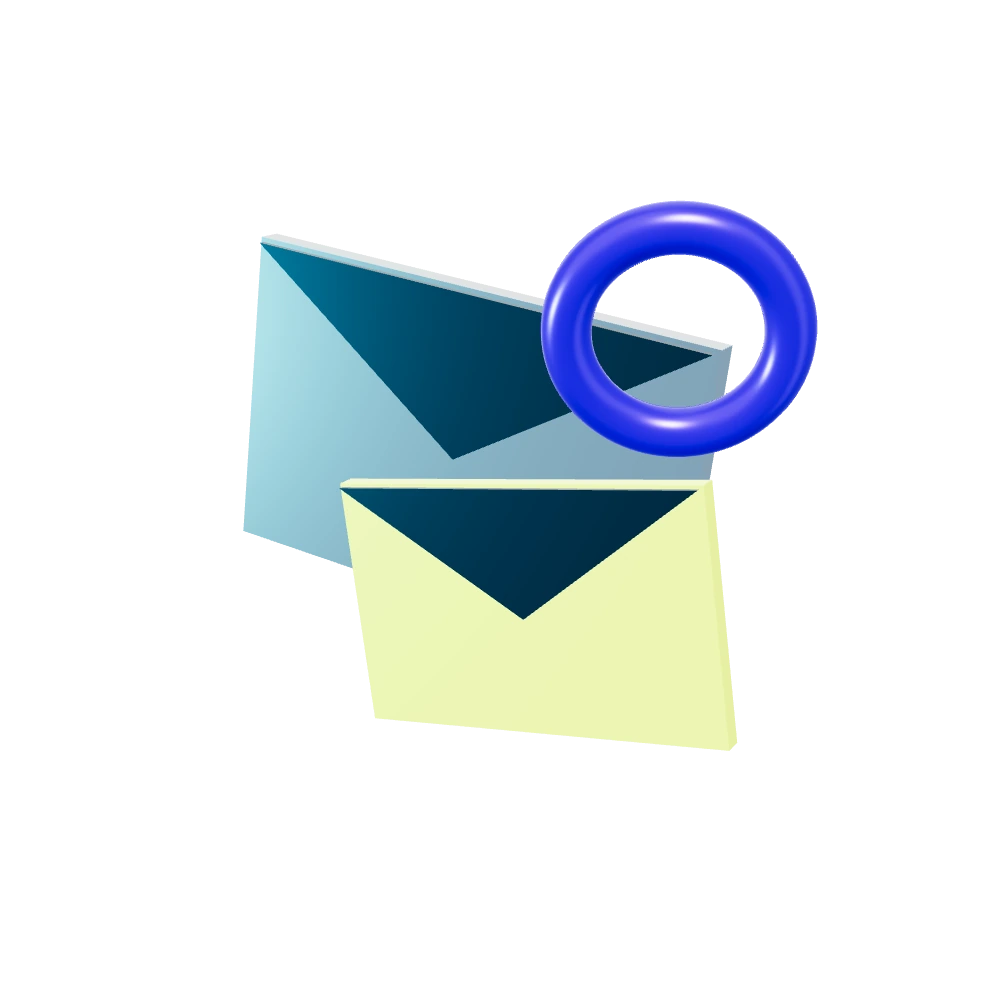 Sculptural metallic envelopes